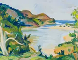 Irma Stern, Near Amanzimtoti, gouache on paper