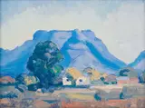 Tafelberg by Jacobus Hendrik Pierneef, oil on board, sold Apr 2025