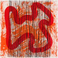 Mongezi Ncaphayi, Hiraeth II, colour lithograph on paper