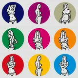 Richard Scott, This Way; Now It's Your Turn; Hello Boys; Come Here; Who Wants to Know; Come Here; Why; Hi; Show Me Yours First, nine, screenprint on paper