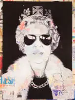 Thierry Guetta, Queen Aviator, 2012, offset lithograph on satin poster paper