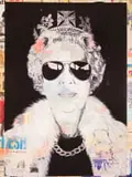 Thierry Guetta, Queen Aviator, 2012, offset lithograph on satin poster paper