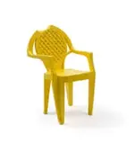 Cameron Platter, Yellow Chair, carved jacaranda wood and enamel paint