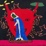 Johannes Petrus Meyer, Petting Farm, acrylic on canvas