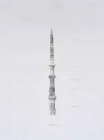 Xander Ferreira, Towering Axis Mundi, collage on paper