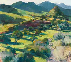 Jenny Parsons, Road Cutting, oil on canvas