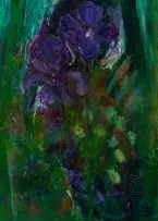 Judy Conway, Iris II, mixed media on paper