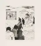 Lwandiso Botozo, Imvo Zabantsuneu; Intanganiso Ye Nqubelo Pambile Yabantsundu; Umanyano Ngengome Labantsundu (The African Opinion; Forward Progress of Black People; Unity Through the Strength of Black People), three, etching on paper