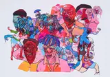 Lionel Davis, A Festive Flair, photolithograph on paper