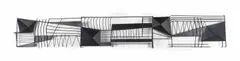 Horizontal Form I by Edoardo Villa, 1957, painted steel, offered Nov 2024