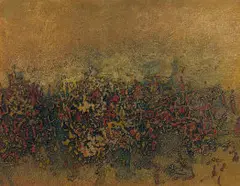 Georgina Ormiston, Trumult, oil on board
