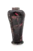Ruan Hoffmann, Vase decorated with black and red, painted and glazed ceramic