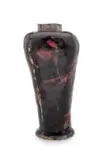 Ruan Hoffmann, Vase decorated with black and red, painted and glazed ceramic