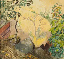 Edith King, Spring Tree, watercolour on paper