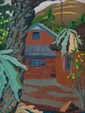 Rosamund Everard-Steenkamp, Rondeval, oil on canvasboard