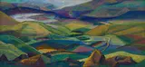 Leonora Everard-Haden, Mountain Landscape (Komati Valley), oil on board