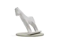 Kevin Brand, From the Horses, maquette, painted wood, on a wooden base