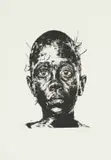 Nelson Makamo, Resolute, lithograph on paper