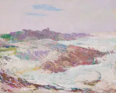 Francois Roux, Aasfontein, Cape Agulhas, oil on canvas