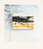 Nils Burwitz, What Next? Caustic Art, Heads or Tails portfolio, colour screenprint on paper