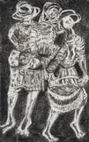 Eric Mbatha, Township Madonna, etching on paper