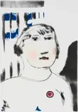 Robert Hodgins, Mädchen (Girl), colour lithograph on paper