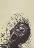 Cromwell Ngobeni, Inside Out, linocut on paper