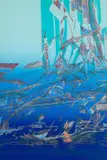 Nils Burwitz, Flood, from It's About Time portfolio, colour screenprint on paper