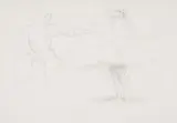 Braam Kruger, Dancing Figures, pencil on paper