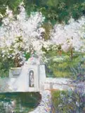 Ann Nosworthy, The Fountain, Groot Constantia, oil on canvas