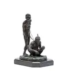 Barry Jackson, Hunter Gatherers, bronze on a granite base