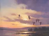 Ignatius Marx, Off to Roost, oil on canvas