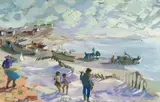 Marjorie Wallace, Onrus, oil on canvas