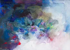 Margaret Rundle, Composition I, oil on canvas laid down on stretched canvas