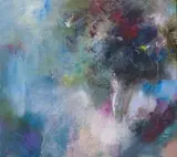 Margaret Rundle, Composition II, oil on canvas