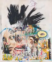 Asha Zero, Radio Snake, acrylic on board