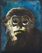 Monkey by Walter Meyer, oil on canvas, offered Feb 2025