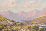 Hugo Naude, Mountain Landscape, oil on artist’s board