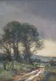 Ignatius Marx, My View, Rietfontein, oil on canvas laid down on board