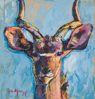 Ignatius Marx, Kyk My Bokkie, acrylic on cardboard