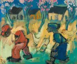 Frans Claerhout, No 5 Die Winter is Nou Verby!, oil on board