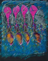 André Naudé, Abstract Composition, mixed media on card