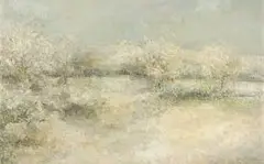 John David Ferguson, Snow Scene, oil on board