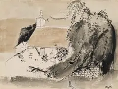 Robert Henderson Blyth, Auldhouse Road, Glasgow, ink on paper