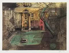 John Piper, St Edmund Hall, Oxford, photolithograph on paper