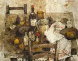 Michel de Gallard, Nature Morte, oil on canvas