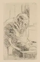 Pierre Bonnard, Le Graveur (The Engraver), etching on paper