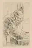 Pierre Bonnard, Le Graveur (The Engraver), etching on paper