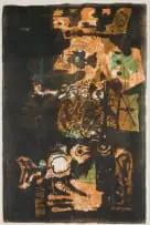 Antoni Clavé, Roi à l'Oiseau (King with Bird), colour lithograph on paper