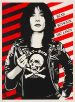Shepard Fairey, Eat the Rich (Patty Smith), screenprint on paper